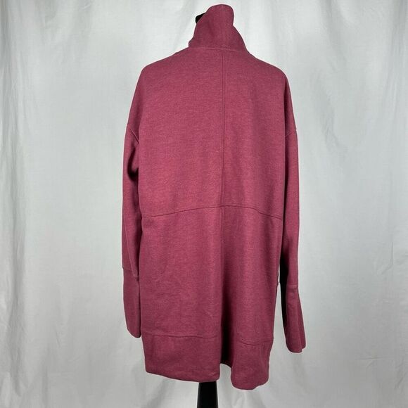 Eddie Bauer Red Fleece Cardigan Wrap - Women’s L - Picture 3 of 9